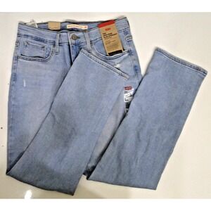 Levis 724 High-Rise Slim Straight Cropped Jeans sz 28/6 New‎ With Tags